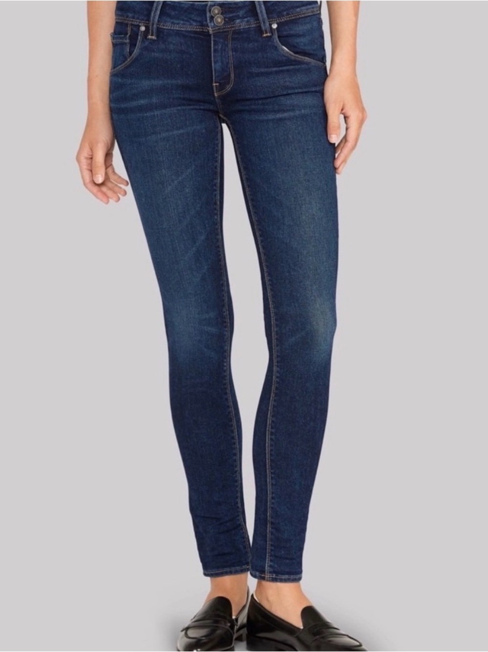 Hudson Collin Flap Mid Rise Skinny Jeans Sz 28 - Picture 7 of 17